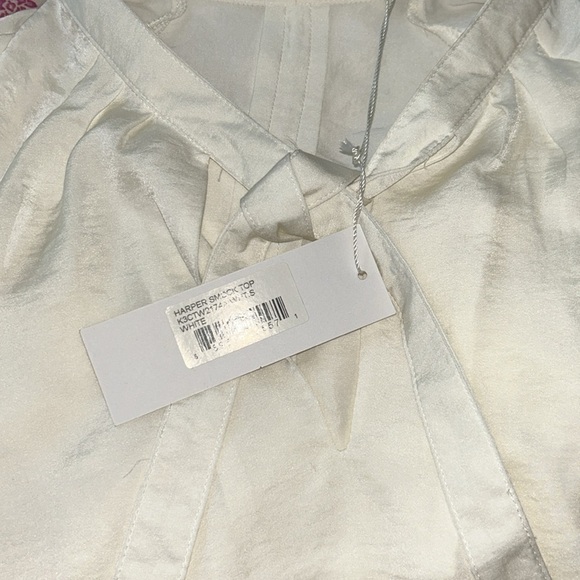 NWT Bishop + Young Bonnes Vacances Harper Smock Top Off white size Small - Picture 5 of 15